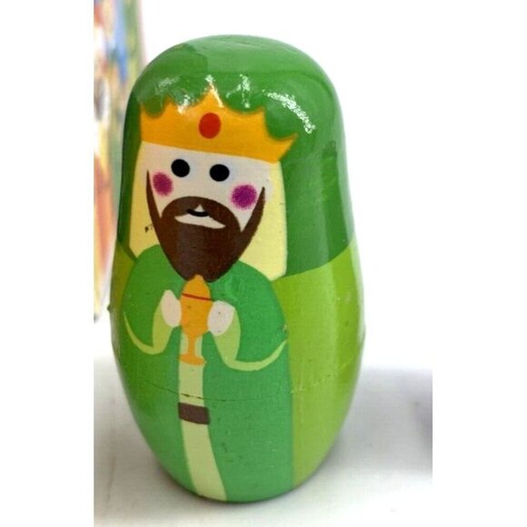 Imagination Generation Nativity Nesting 6 pc Set Jesus Mary Joseph Three Wisemen - Picture 5 of 8